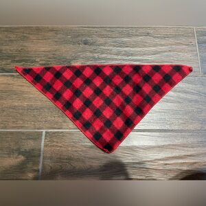 Plaid Fleece Dog Bandana